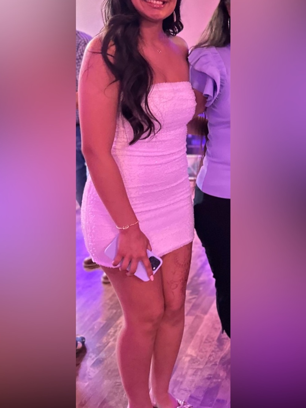 The Vintage Shop White Satin Dress